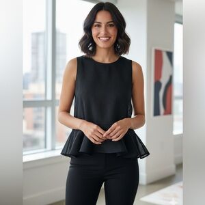 Karl Marc John Black Blouse